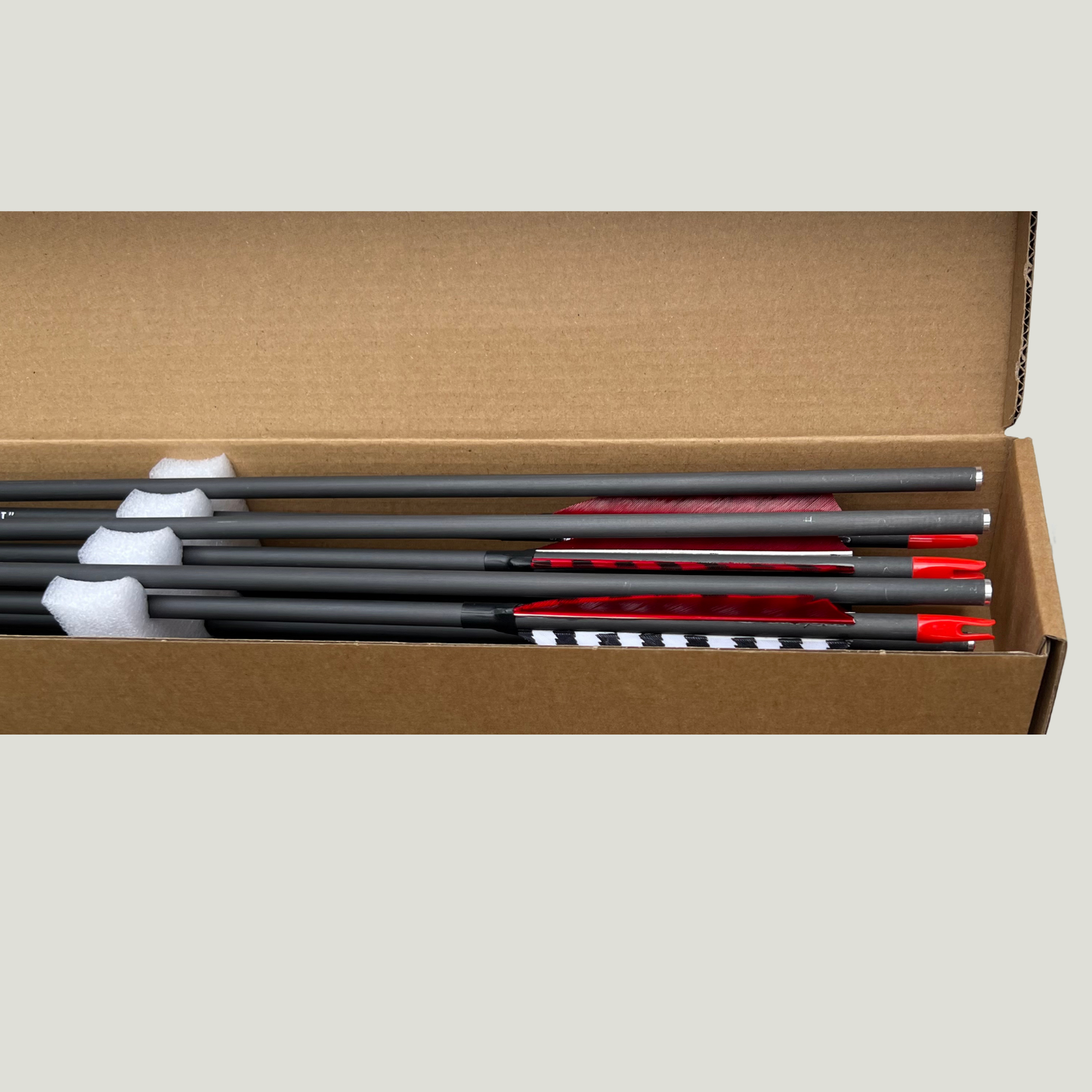 Black Hunter Traditional Carbon Feather Arrows