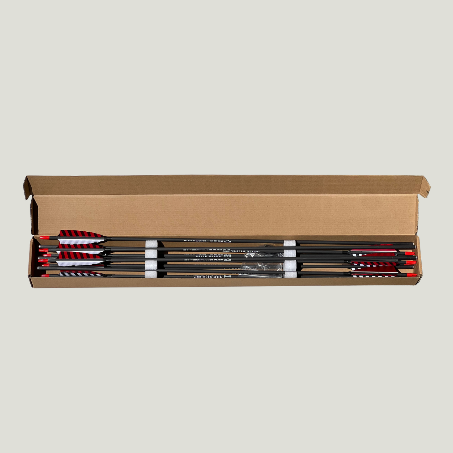 Black Hunter Traditional Carbon Feather Arrows