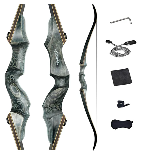 Black Hunter 60″ Take Down Recurve Bow – RH & LH