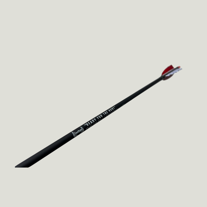 Black Hunter Traditional Carbon Feather Arrows