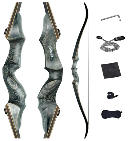 Black Hunter 60″ Take Down Recurve Bow – RH & LH