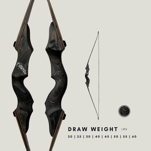 Black Hunter 60" Taken Down Bow Longbow Limbs